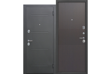 Дверь входная Ferroni Гарда, 7.5 см, серебро, темный кипарис, левая, 960х2050 мм