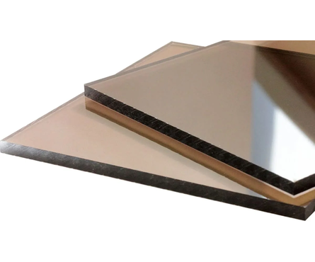 Монолитный поликарбонат WOGGEL, коричневый, 2050х3050х3 мм Фотография_0