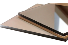 Монолитный поликарбонат WOGGEL, коричневый, 2050х3050х3 мм