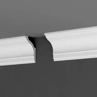 Плинтус потолочный экструдированный П10 40x70x2000 мм Де-Багет Фотография_0