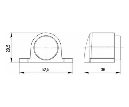 Упор дверной напольный магнитный графит PUNTO Фотография_2
