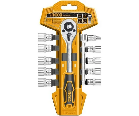 Трещотка c головками 1/4 5-14 мм 12 шт HKTS14122 INDUSTRIAL INGCO Фотография_0