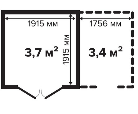 Хозблок из массива сосны с дровницей 4х2.2 м ТЕХНОНИКОЛЬ Фотография_8