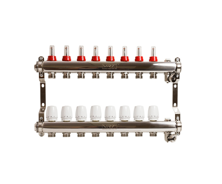 Коллекторная группа VRT 8 выходов, 1x3/4'', с расходомерами в сборе Фотография_1