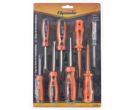 Набор отверток диэлектрических SL 4-5; PH 0-1-2, 2 отвертка-пробник SPARTA Фотография_1