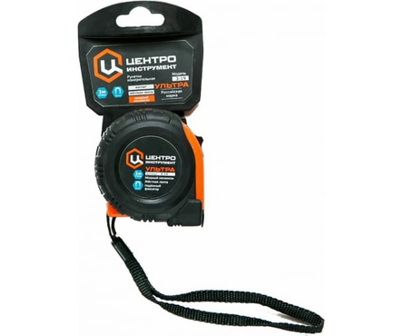 Рулетка Центроинструмент ULTRA магнитная с фиксатором, 3.0 м х 19 мм Фотография_1