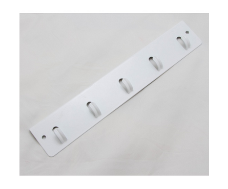 Панель с крючками для гардеробной системы ПАКС Титан, белая, 53х309х20 мм Фотография_1