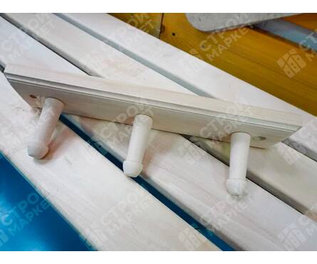 Вешалка 3 крючка 25х6.45х7 см липа БАННЫЕ ШТУЧКИ Фотография_1