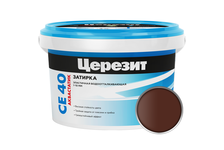 Затирка Церезит СЕ 40 для межплиточных швов, темный шоколад, 2 кг