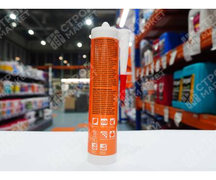 Герметик акриловый окрашиваемый ISOBOX ТЕХНОНИКОЛЬ 260 мл белый Фотография_2