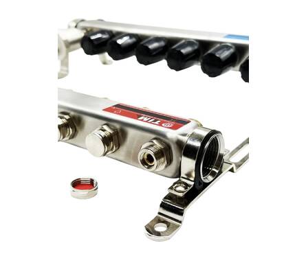 Коллекторная группа без расходомеров без кранов в сборе 8 вых 1х3/4 Фотография_1