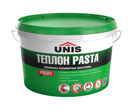 Шпаклевка готовая финишная полимерная ЮНИС Теплон Pasta 15 кг Фотография_0