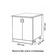 Стол-тумба кухонный распашные дверцы со столешницей 80 см ЛДСП белый мрамор Фотография_3