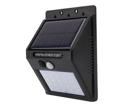 Фасадный светильник Эра, с датчиком движения, на солнечной батарее, 20 LED, 60 Лм Фотография_1