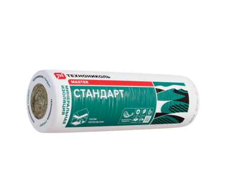 Утеплитель Минвата Технониколь Стандарт Рулон 40 PN 6150х1220х100 мм (7.5 м²/0.75 м³/1 мат) Фотография_0