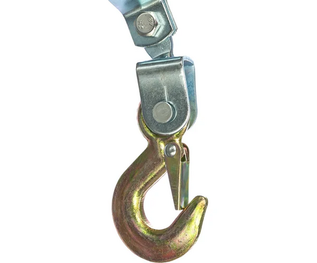 Лебедка рычажная, тяга 2 т, подъем 0.8 т, одинарное храповое колесо MATRIX Фотография_2