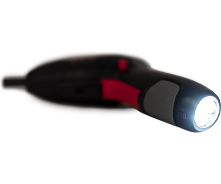 Аккумуляторная отвертка 3.6 В, встр Li акк. 1.3 Ач, 3.5 Нм. бит 15 шт, USB заряд., фонарик, кейс P.I.T. Фотография_2