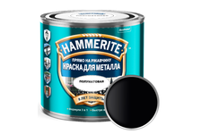 Краска по металлу HAMMERITE полуматовая, черная, (0.75 л)