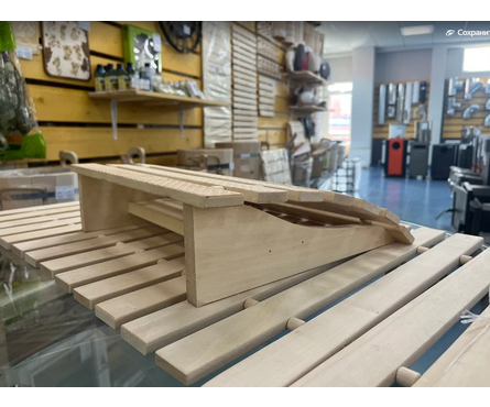 Подголовник мягкий 350х300х100 см с орнаментом Рогожка липа Банные штучки Фотография_3