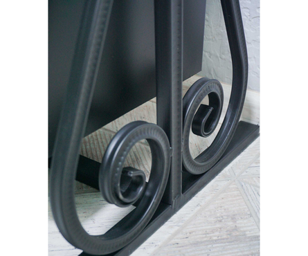 Урна уличная с бортиками на маятниковой подставке без крыши Фотография_4