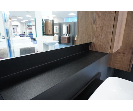 Шкаф навесной с зеркалом COMFORTY Кельн-75 дуб темный Фотография_4