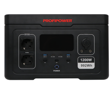 Аккумуляторная портативная электростанция 1200 Вт ПЭ-1200PRO PROFIPOWER Фотография_0