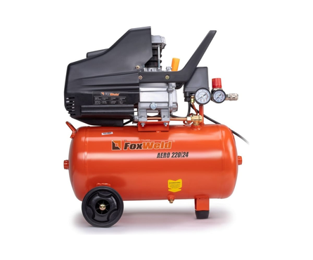Компрессор воздушный 220 л/мин, 8 атм коаксиальный, масляный, ресив. 24 л, 220В 1.5 кВт AERO FOXWELD Фотография_1