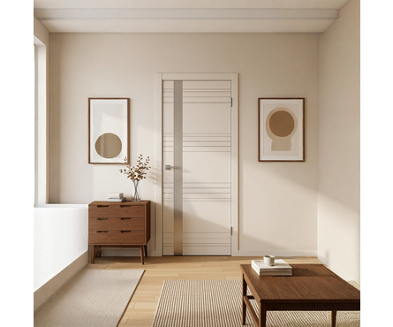 Дверное полотно слоновая кость Scandi NZ1 800х2000х40 мм, эмаль Фотография_2