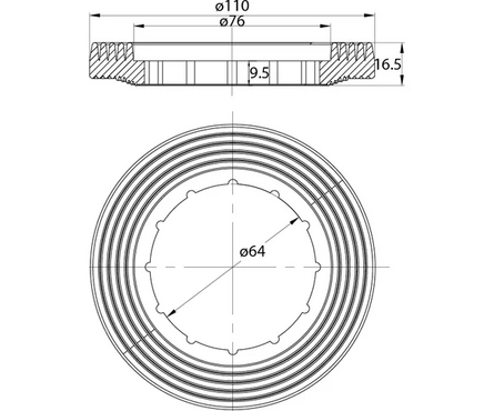 Арматура смывная 1-ур нижний подвод тип А IDDIS F012400-0004 Фотография_3