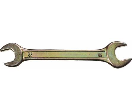Ключ рожковый гаечный DEXX 12х13 мм, желтый цинк Фотография_0