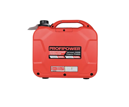 Генератор бензиновый инверторный 1.4 кВт 220В бак 2.2 л ручной стартер P1400iS PROFIPOWER Фотография_2