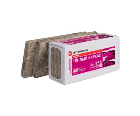 Утеплитель Минвата Технониколь Теплый каркас 37 PN 1200х610х100 мм (3.66 м²/0.366 м³/5 плит) Фотография_1