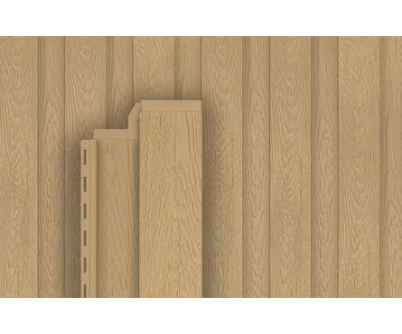 Панель фасадная Hokla Скандинавия S-Lock Песчаный берег 0.18х1.97 м (0.355 м²) Ю-ПЛАСТ Фотография_0