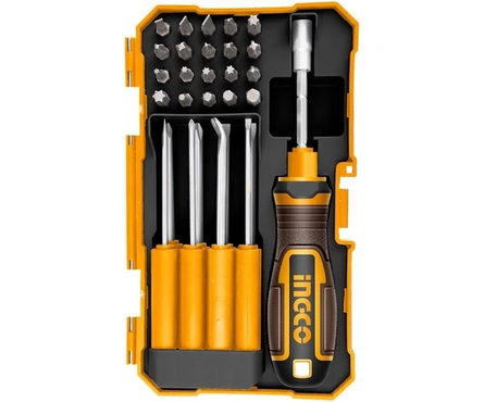 Набор отверток переставных и бит 30 шт INGCO Фотография_0