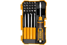 Набор отверток переставных и бит 30 шт INGCO