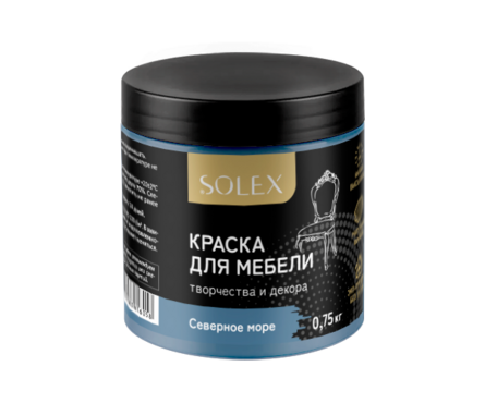 Краска для мебели SOLEX северное море 0.75 кг Фотография_1