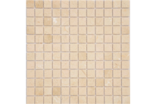 Мозаика Caramelle Mosaic Pietrine Crema Marfil матовая, 298х298х4 мм, чип 23х23 мм