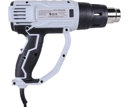 Фен технический 2000 Вт 50-550°С ФЭ-2000ЭК РЕСАНТА Фотография_2