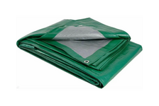 Тент защитный 5х6 м плотность 100 г/кв.м с люверсами зеленый