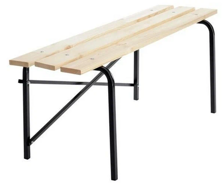 Скамейка дачная без спинки 1200x460x330 мм LAKSI Фотография_1