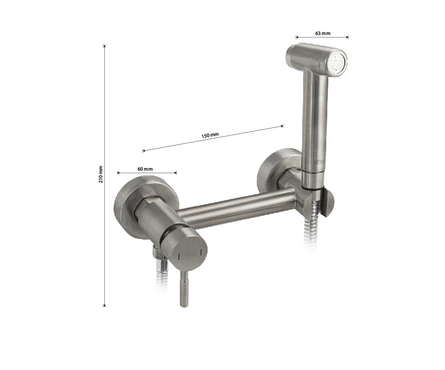 Смеситель с гигиенической лейкой сатин 2048 GFmark Фотография_1