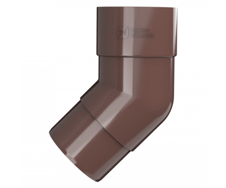 Колено трубы 135° ТехноНИКОЛЬ ПВХ, коричневый Фотография_1