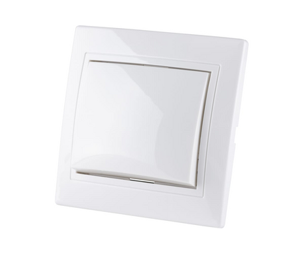 Выключатель 1-кл белый 10А Таймыр TDM Фотография_1