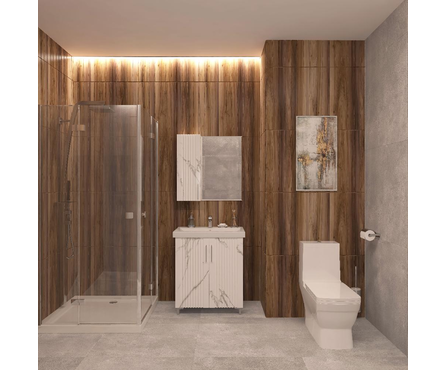  Тумба для ванной EVA GOLD Эра 70 с умывальником Фостер 70 Фотография_4