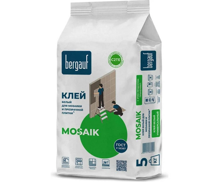 Клей плиточный BERGAUF Mosaik С2ТЕ 5 кг Фотография_1