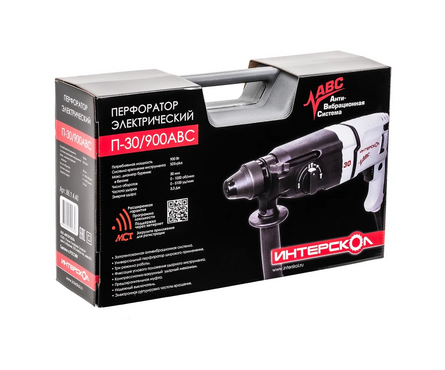 Перфоратор 900 Вт, 3 Дж, 3-реж. патрон SDS+, вес 3.3 кг с антивибрационной сист. П-30/900АВС ИНТЕРСКОЛ Фотография_3