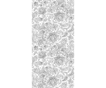 ПВХ Панель Starline 2700*250*8мм Текстильный орнамент серебро 350/1 Фотография_0