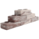 Кирпич облицовочный Ermix Мраморный бело-коричневый, 240х120х65 мм, гиперпрессованный Фотография_0