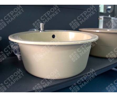 Мойка D50 круглая бежевая GM11 MIXLINE Фотография_6