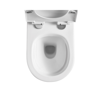 Унитаз подвесной безободковый K504 сиденье тонкое ДП, крепления EVA GOLD Фотография_2